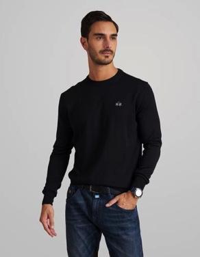 Girocollo Uomo a maniche lunghe Blu La Martina- Francavilla Moda